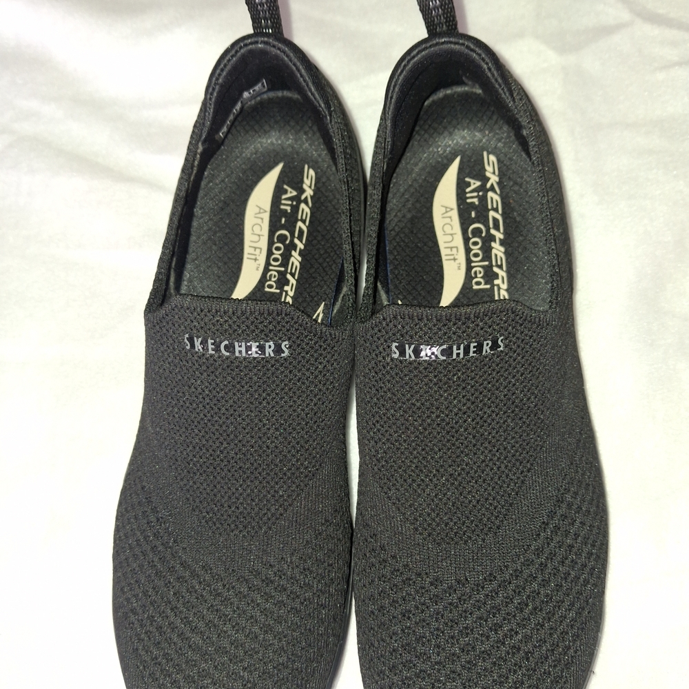 Skechers Men's Black Slip-On Shoes